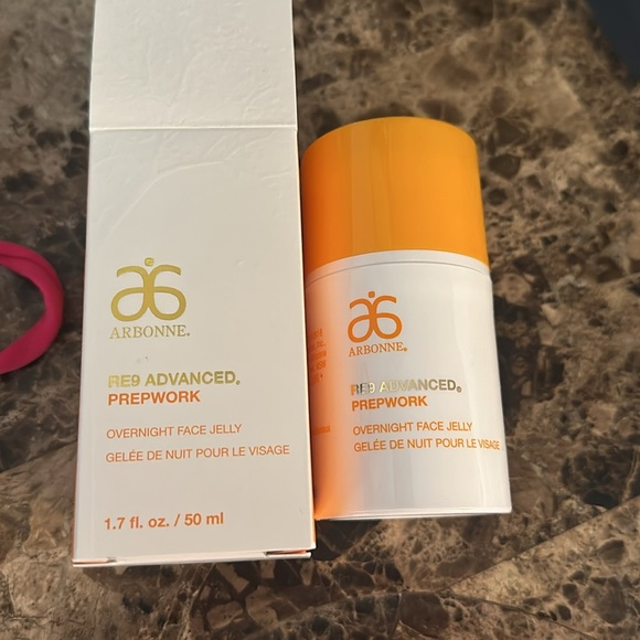 BNIB Arbonne RE9 Advanced Prepwork overnight face jelly 1.7 fl. Oz. - Picture 2 of 4